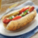 Appetizing Chicago-style hot dog